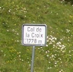 2.Pass:	Col de la Croix, 1778 m